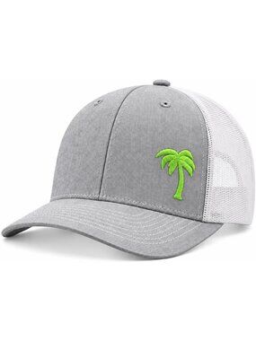 Stylish Palm Tree Trucker Hat for Men & Women | Breathable Mesh, Adjustable Fit